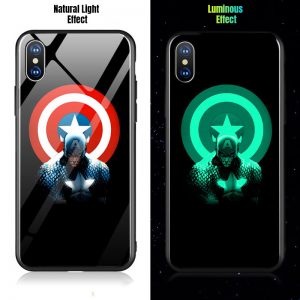 Captain America glowing phone case