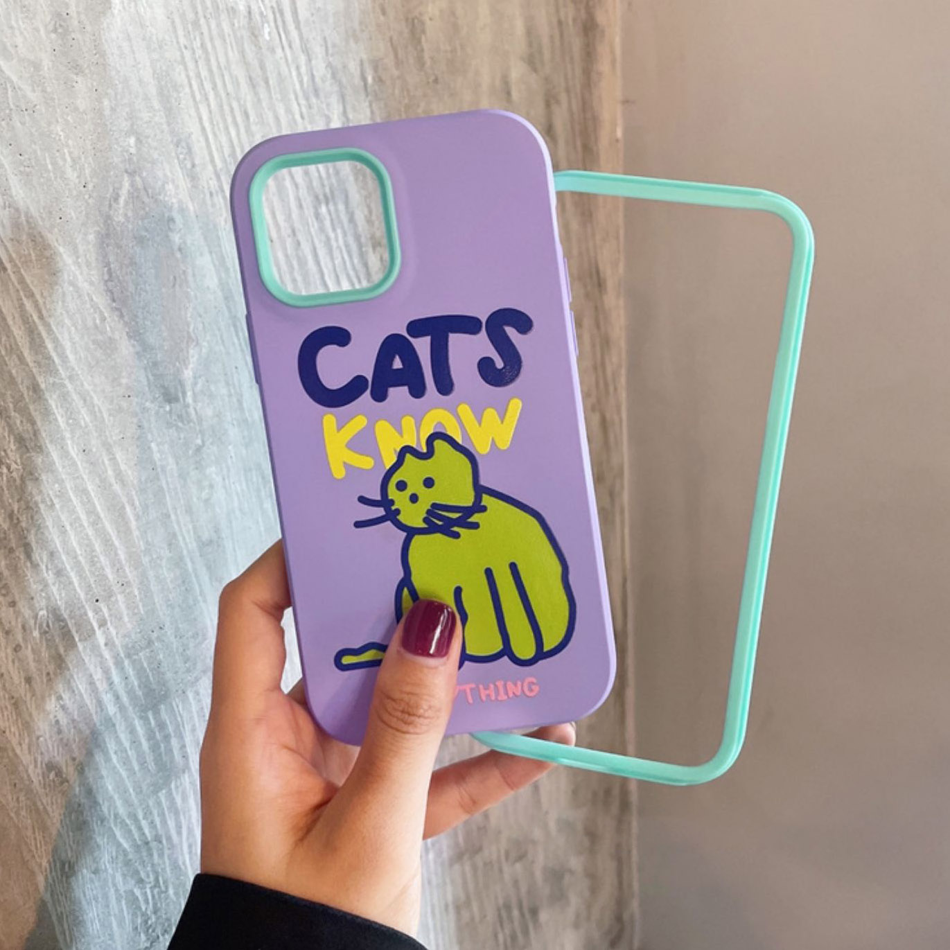Cats Know Everything iPhone case 2 Cats Know Everything iPhone case 2