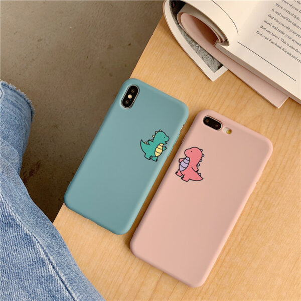 Cute dinosaur couples iphone case for boy and girl 2