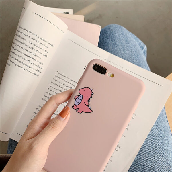Cute dinosaur couples iphone case for girl 2