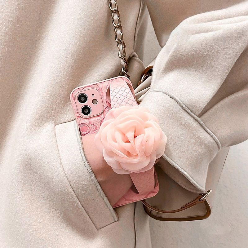 Organza Flower Pink iPhone case 2