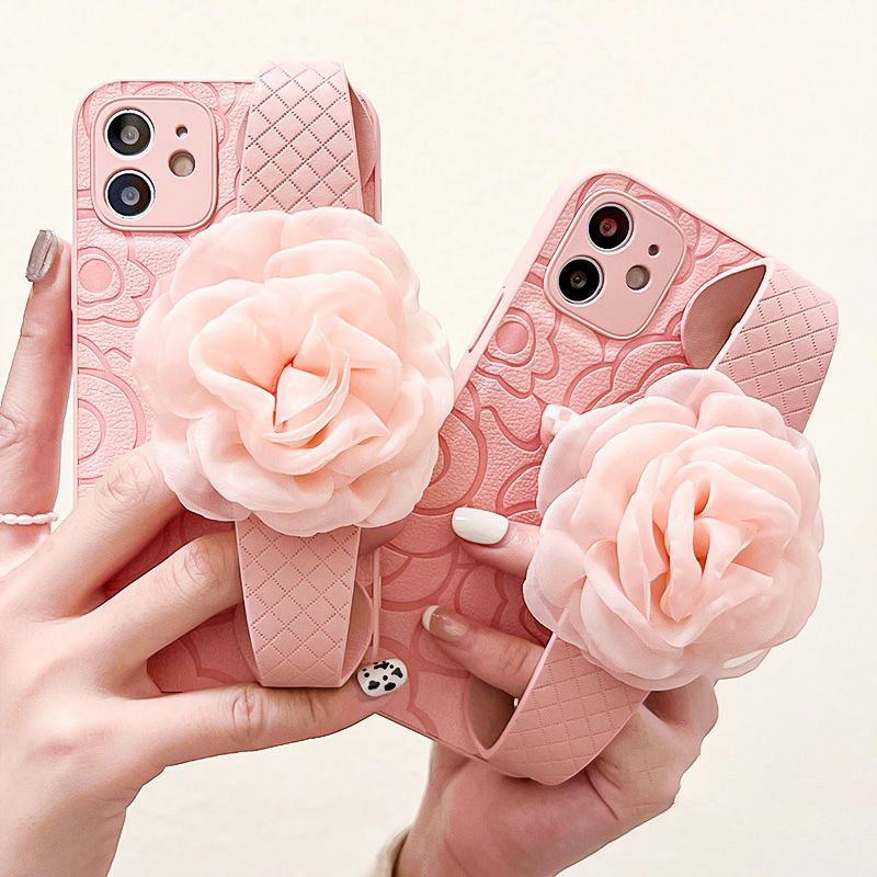 Organza Flower Pink iPhone case 5